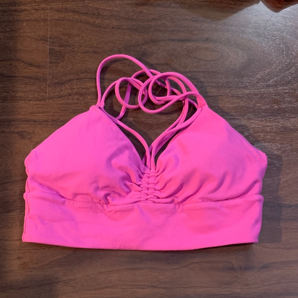 Vibrant Pink Women's sports bra